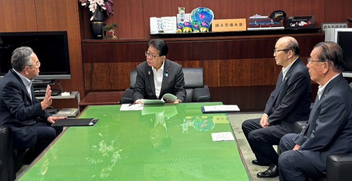 金子大臣と面談の様子