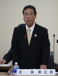 挨拶をする岩田会長